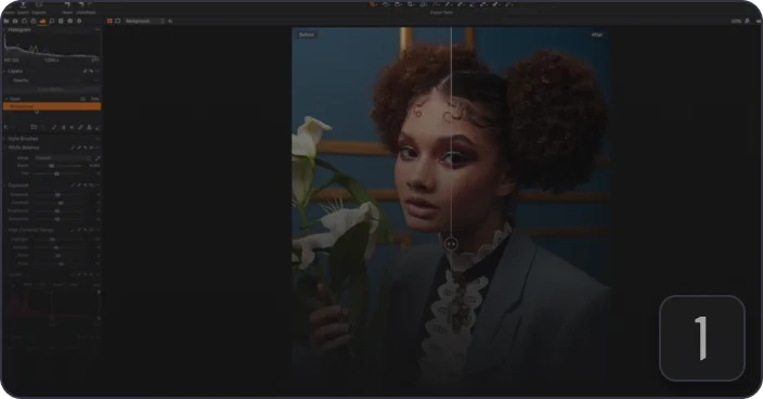 In Capture One® interface